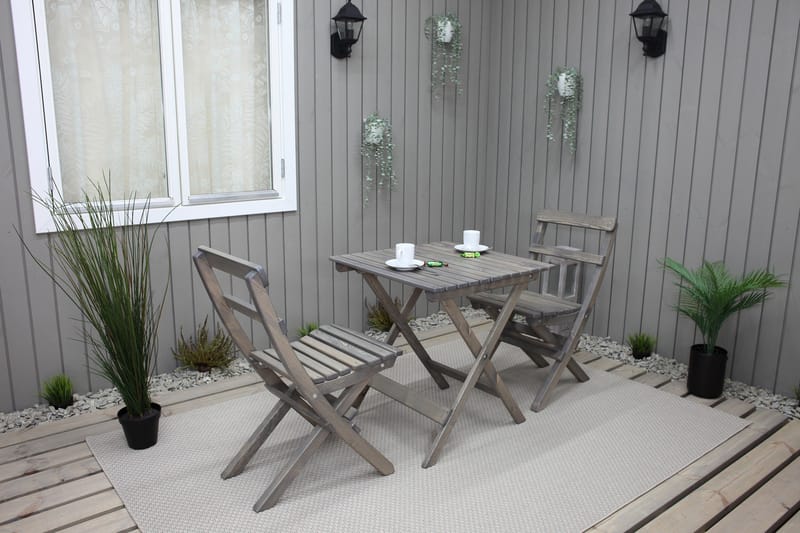 Utomhusmöbelgrupp Wilma & Knohult - Grå - Utemöbler & utemiljö - Utegrupp - Cafegrupp & cafeset