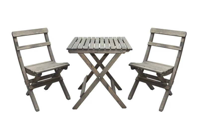 Utomhusmöbelgrupp Wilma & Knohult, Grå