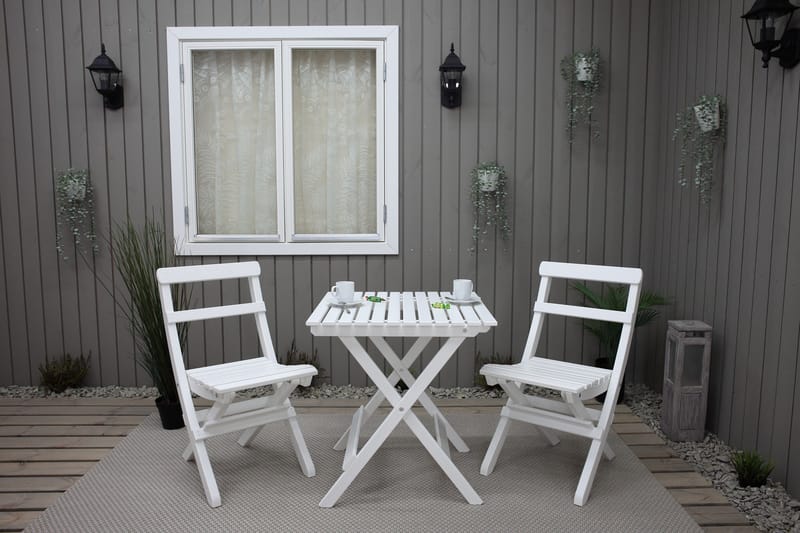 Utomhusmöbelgrupp Wilma & Knohult - Vit - Utemöbler & utemiljö - Utegrupp - Cafegrupp & cafeset