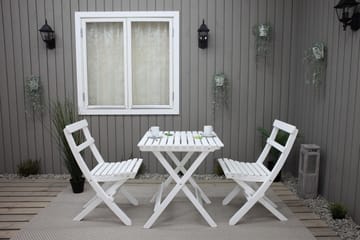 Utomhusmöbelgrupp Wilma & Knohult - Vit - Utemöbler & utemiljö - Utegrupp - Cafegrupp & cafeset
