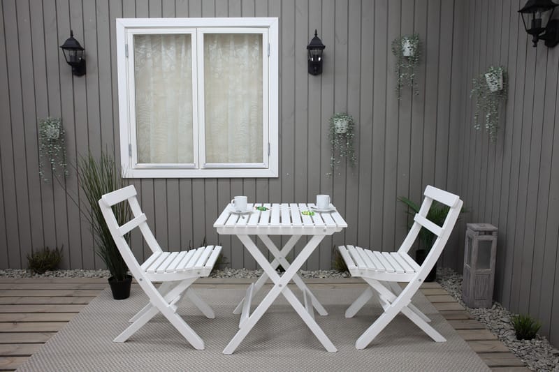Utomhusmöbelgrupp Wilma & Knohult - Vit - Utemöbler & utemiljö - Utegrupp - Cafegrupp & cafeset