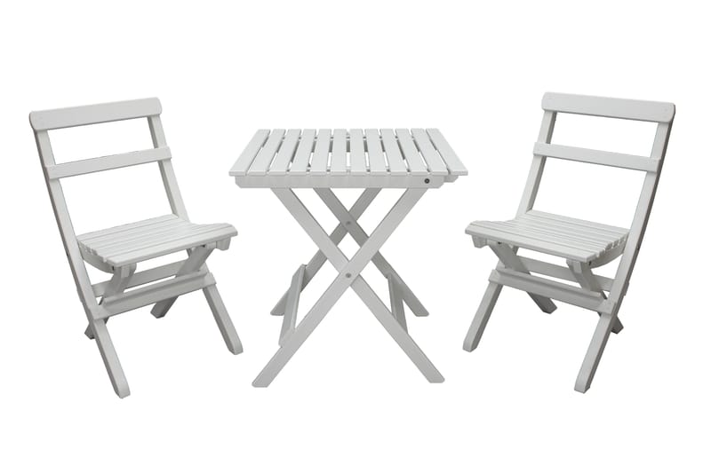 Utomhusmöbelgrupp Wilma & Knohult, Vit