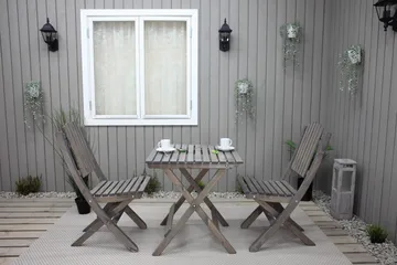 Utomhusmöbelgrupp Wilma & Visby - Grå - Utemöbler & utemiljö - Utegrupp - Cafegrupp & cafeset