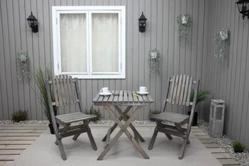 Utomhusmöbelgrupp Wilma & Visby - Grå - Utemöbler & utemiljö - Utegrupp - Cafegrupp & cafeset