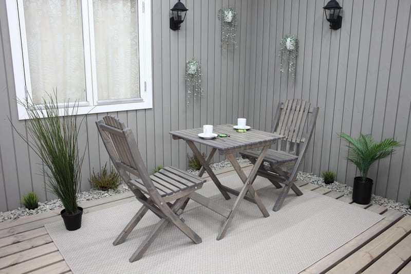 Utomhusmöbelgrupp Wilma & Visby - Grå - Utemöbler & utemiljö - Utegrupp - Cafegrupp & cafeset