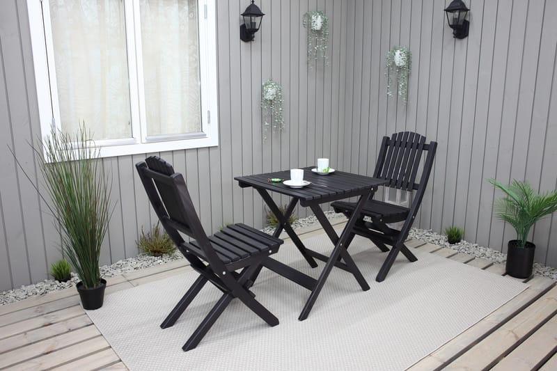 Utomhusmöbelgrupp Wilma & Visby - Svart - Utemöbler & utemiljö - Utegrupp - Cafegrupp & cafeset