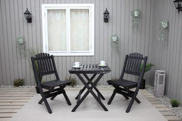 Utomhusmöbelgrupp Wilma & Visby - Svart - Utemöbler & utemiljö - Utegrupp - Cafegrupp & cafeset