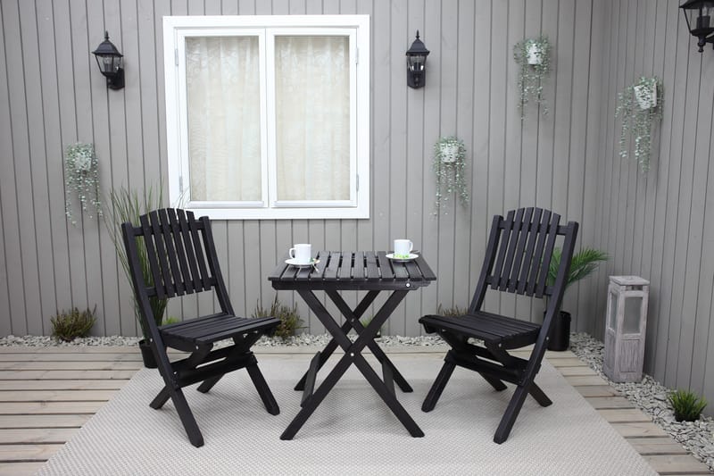 Utomhusmöbelgrupp Wilma & Visby - Svart - Utemöbler & utemiljö - Utegrupp - Cafegrupp & cafeset