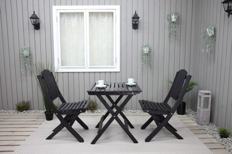 Utomhusmöbelgrupp Wilma & Visby - Svart - Utemöbler & utemiljö - Utegrupp - Cafegrupp & cafeset