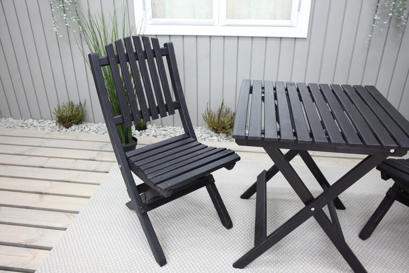 Utomhusmöbelgrupp Wilma & Visby - Svart - Utemöbler & utemiljö - Utegrupp - Cafegrupp & cafeset