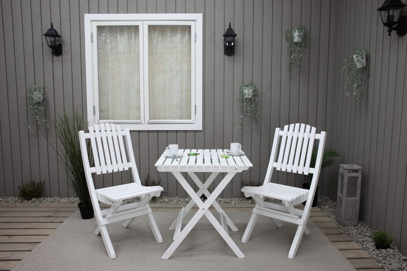 Utomhusmöbelgrupp Wilma & Visby - Vit - Utemöbler & utemiljö - Utegrupp - Cafegrupp & cafeset