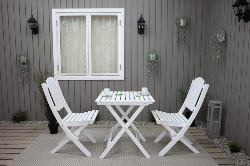Utomhusmöbelgrupp Wilma & Visby - Vit - Utemöbler & utemiljö - Utegrupp - Cafegrupp & cafeset
