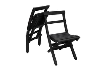 Wilma Caféset 65x65 cm + 2 Utestolar Grå/Vit - Baltic Garden - Utemöbler & utemiljö - Utegrupp - Cafegrupp & cafeset