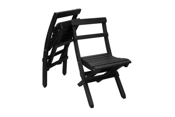 Wilma Caféset 65x65 cm + 2 Utestolar Grå/Vit - Baltic Garden - Utemöbler & utemiljö - Utegrupp - Cafegrupp & cafeset