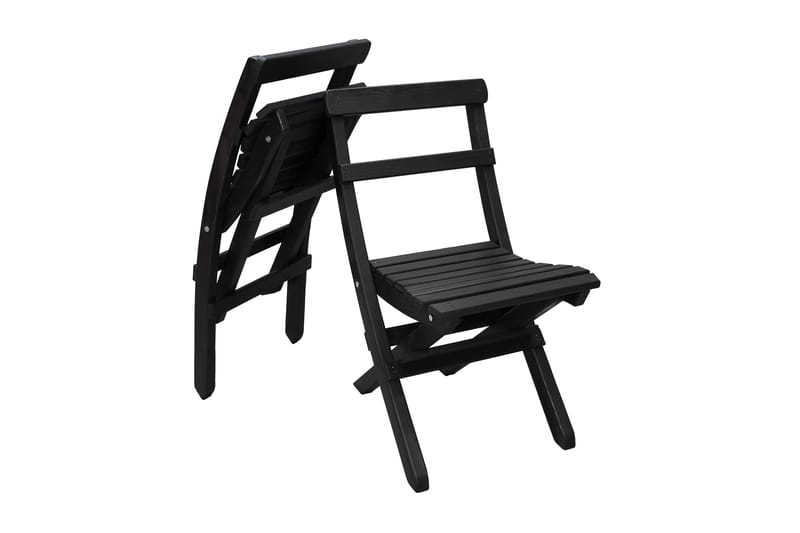 Wilma Caféset 65x65 cm + 2 Utestolar Grå/Vit - Baltic Garden - Utemöbler & utemiljö - Utegrupp - Cafegrupp & cafeset