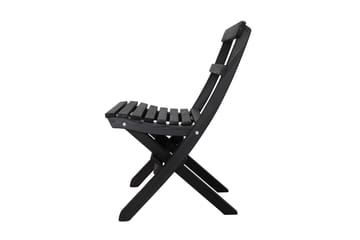 Wilma Caféset 65x65 cm + 2 Utestolar Grå/Vit - Baltic Garden - Utemöbler & utemiljö - Utegrupp - Cafegrupp & cafeset