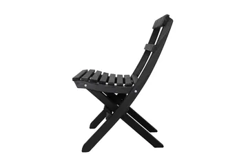 Wilma Caféset 65x65 cm + 2 Utestolar Grå/Vit - Baltic Garden - Utemöbler & utemiljö - Utegrupp - Cafegrupp & cafeset