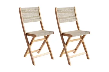 Cafégrupp Prossedi - Beige, ljust trä - Utemöbler & utemiljö - Utegrupp - Cafegrupp & cafeset