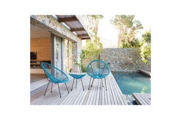 Cafeset Acapulco II Blå/Svart - Blå/Svart - Utemöbler & utemiljö - Utegrupp - Cafegrupp & cafeset