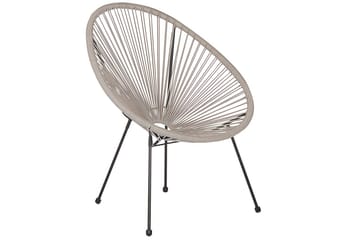 Cafeset Acapulco II Ljusgrå/svart - Ljusgrå/svart - Utemöbler & utemiljö - Utegrupp - Cafegrupp & cafeset