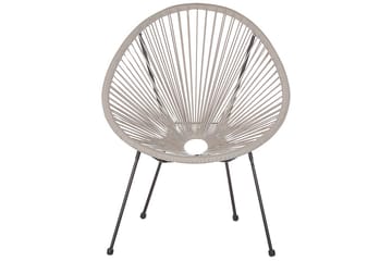 Cafeset Acapulco II Ljusgrå/svart - Ljusgrå/svart - Utemöbler & utemiljö - Utegrupp - Cafegrupp & cafeset