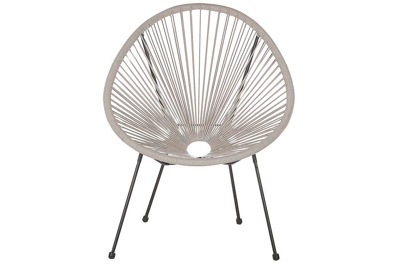 Cafeset Acapulco II Ljusgrå/svart - Ljusgrå/svart - Utemöbler & utemiljö - Utegrupp - Cafegrupp & cafeset