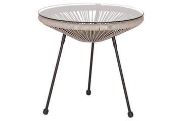 Cafeset Acapulco II Ljusgrå/svart - Ljusgrå/svart - Utemöbler & utemiljö - Utegrupp - Cafegrupp & cafeset