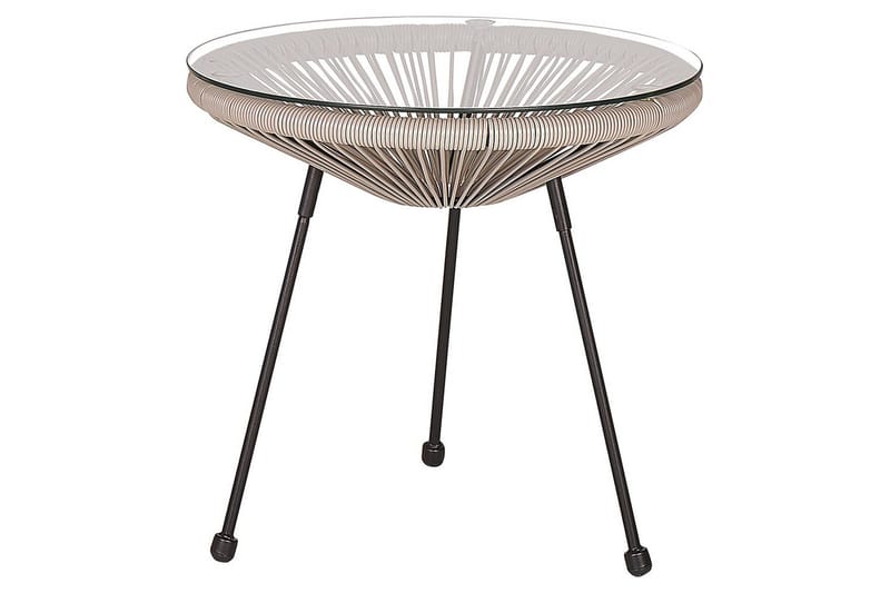 Cafeset Acapulco II Ljusgrå/svart - Ljusgrå/svart - Utemöbler & utemiljö - Utegrupp - Cafegrupp & cafeset