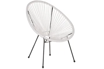 Cafeset Acapulco II Vit/Svart - Vit/Svart - Utemöbler & utemiljö - Utegrupp - Cafegrupp & cafeset