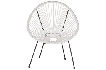 Cafeset Acapulco II Vit/Svart - Vit/Svart - Utemöbler & utemiljö - Utegrupp - Cafegrupp & cafeset