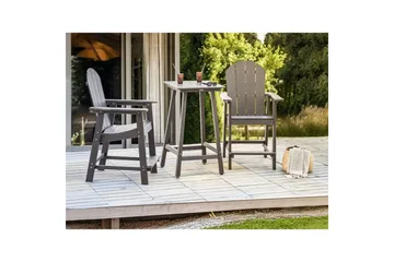 Cafeset Adirondack Mörkgrå - Mörkgrå - Utemöbler & utemiljö - Utegrupp - Cafegrupp & cafeset