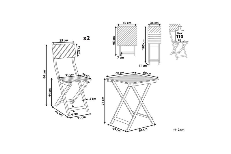 Cafeset Ardore - Utemöbler & utemiljö - Utegrupp - Cafegrupp & cafeset