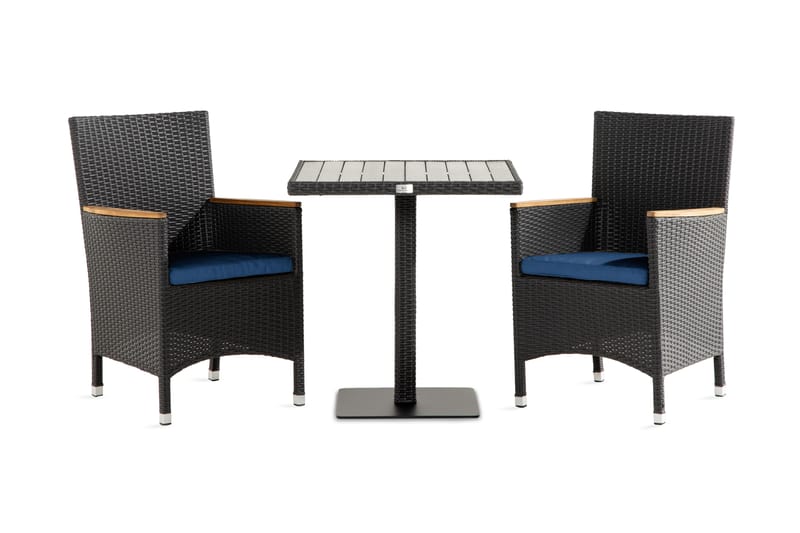 Caféset Bahamas 70x70 + 2 Thor Lyx Fåtölj m Armledare m Dyna - Cafegrupp & cafeset