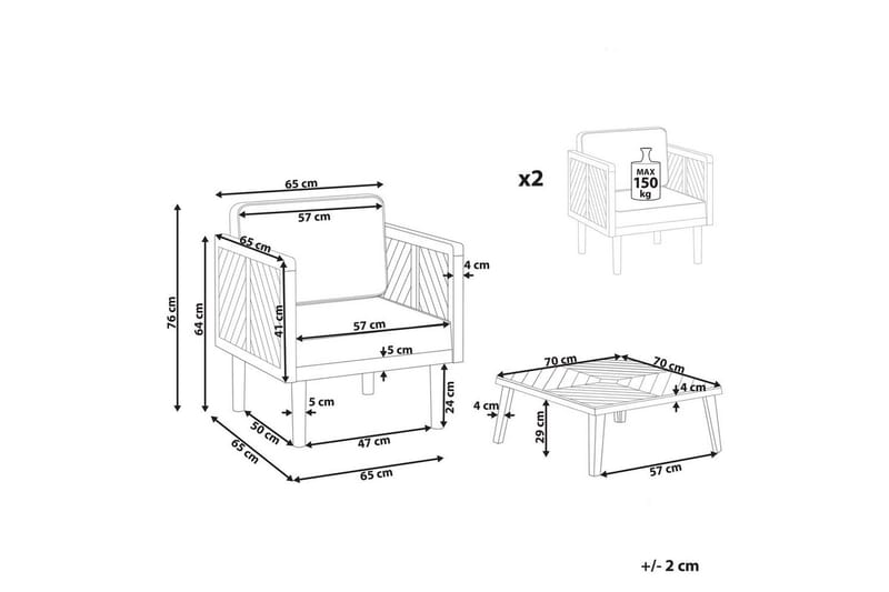 Cafeset Baratti - Utemöbler & utemiljö - Utegrupp - Cafegrupp & cafeset