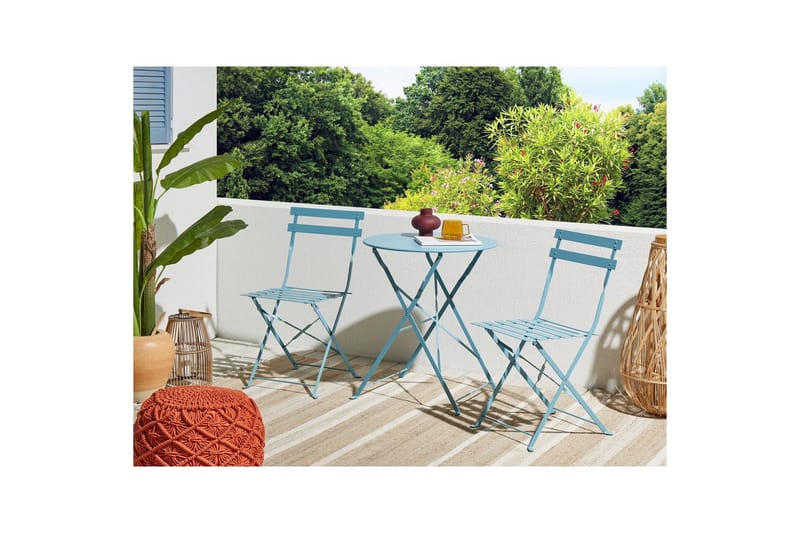 Cafeset Fiori Blå - Blå - Utemöbler & utemiljö - Utegrupp - Cafegrupp & cafeset