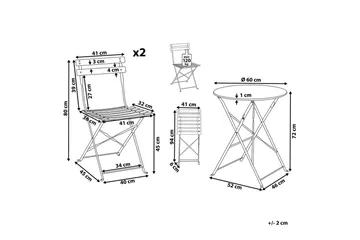 Cafeset Fiori Blå - Blå - Utemöbler & utemiljö - Utegrupp - Cafegrupp & cafeset
