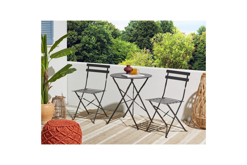 Cafeset Fiori Svart - Svart - Utemöbler & utemiljö - Utegrupp - Cafegrupp & cafeset