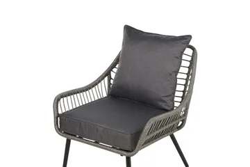 Cafeset Laureto Grå - Grå - Utemöbler & utemiljö - Utegrupp - Cafegrupp & cafeset