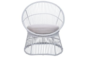 Cafeset Mesyna Vit/Beige - Vit/Beige - Utemöbler & utemiljö - Utegrupp - Cafegrupp & cafeset