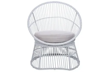 Cafeset Mesyna Vit/Beige - Vit/Beige - Utemöbler & utemiljö - Utegrupp - Cafegrupp & cafeset