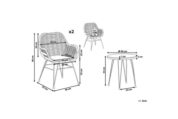 Cafeset Tropea II - Utemöbler & utemiljö - Utegrupp - Cafegrupp & cafeset