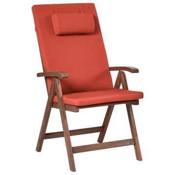 Caféset utomhus Amantea Premium Akaciaträ - Brun/Röd - Utemöbler & utemiljö - Utegrupp - Cafegrupp & cafeset