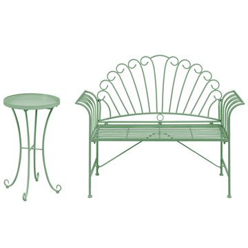 Caféset utomhus Cavinia Järn - Vit - Utemöbler & utemiljö - Utegrupp - Cafegrupp & cafeset