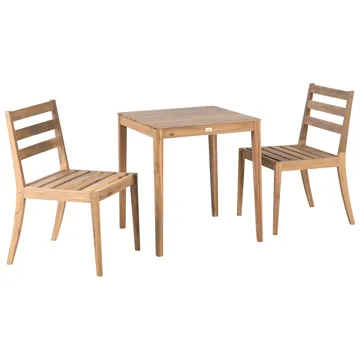 Caféset utomhus Chioggia Akaciaträ - Brun - Utemöbler & utemiljö - Utegrupp - Cafegrupp & cafeset