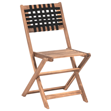 Caféset utomhus Coniolo Akaciaträ - Brun/Svart - Utemöbler & utemiljö - Utegrupp - Cafegrupp & cafeset