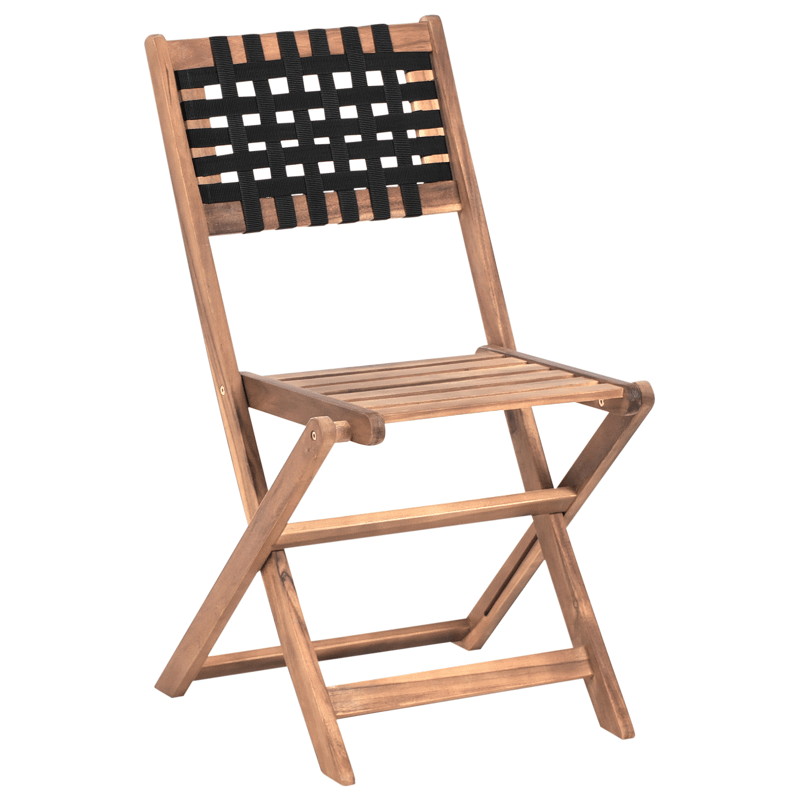 Caféset utomhus Coniolo Akaciaträ - Brun/Svart - Utemöbler & utemiljö - Utegrupp - Cafegrupp & cafeset