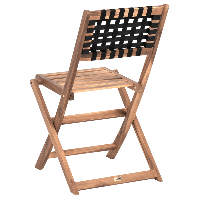 Caféset utomhus Coniolo Akaciaträ - Brun/Svart - Utemöbler & utemiljö - Utegrupp - Cafegrupp & cafeset