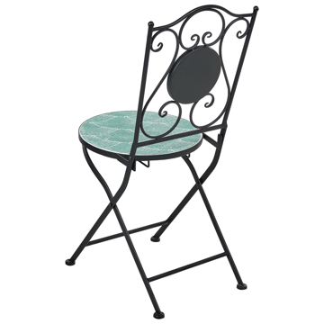 Caféset utomhus Fällbar Anapo Järn - svart/grön - Utemöbler & utemiljö - Utegrupp - Cafegrupp & cafeset