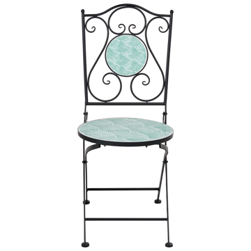 Caféset utomhus Fällbar Anapo Järn - svart/grön - Utemöbler & utemiljö - Utegrupp - Cafegrupp & cafeset