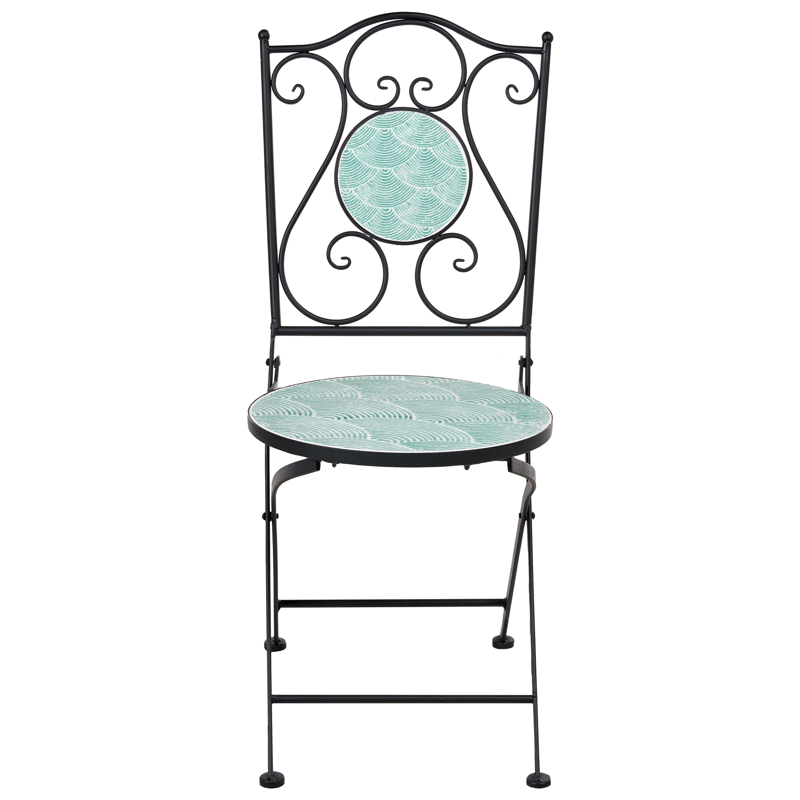 Caféset utomhus Fällbar Anapo Järn - svart/grön - Utemöbler & utemiljö - Utegrupp - Cafegrupp & cafeset